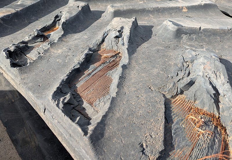 Damaged Ag Track