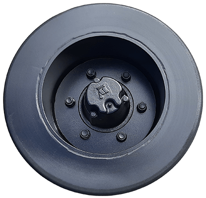 Solid rubber wheel